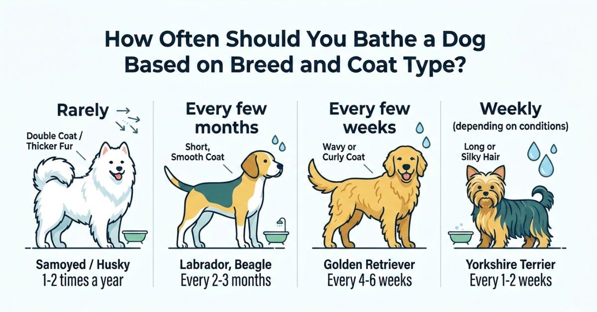 How Often Should You Bathe a Dog by Breed Type