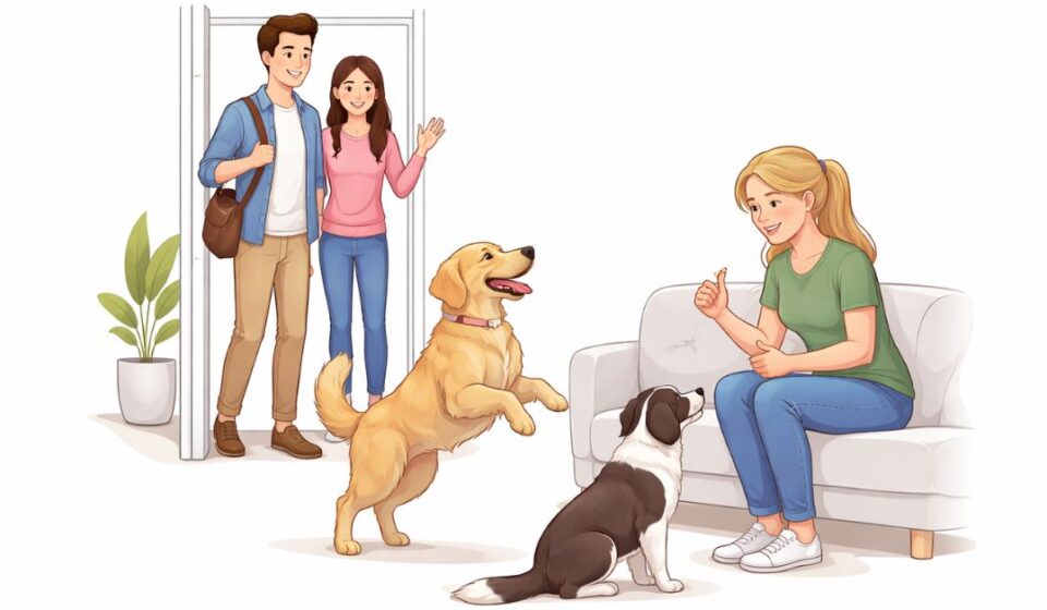 Stop Dog Jumping on Guests With Calm Training